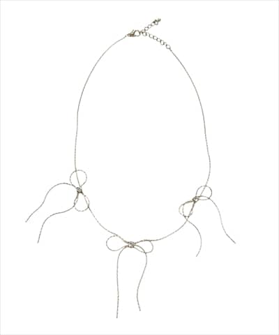 ランダムリボンゴールドネックレス