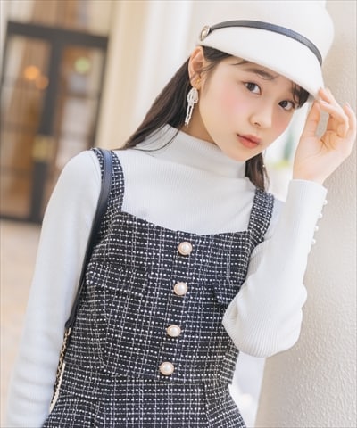 【ツイードセットアップシリーズ】ツイードビスチェ