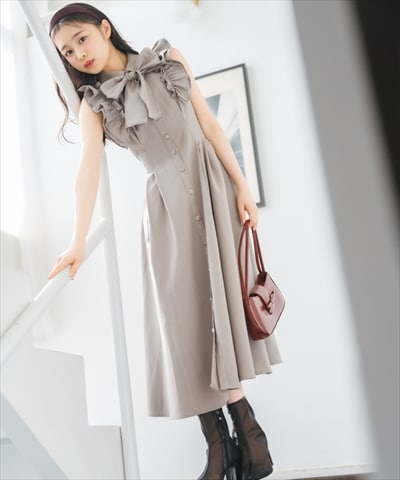 【新品】WILLSELECTION オフショルワンピース WILLSELECTION ワンピース フリルショルダースリットワンピース