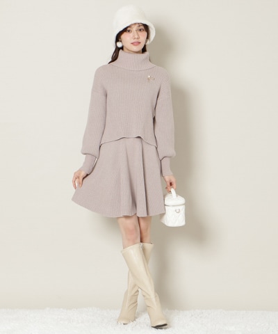 【12/5(fri)10時発売】オフタートル×スカートニットSETUP