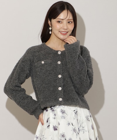 ループヤーンニットジャケット