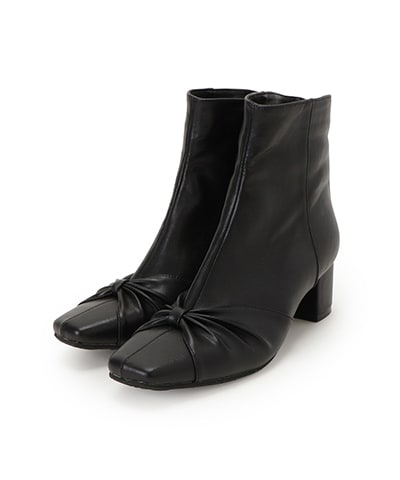 フロントリボンショートブーツ