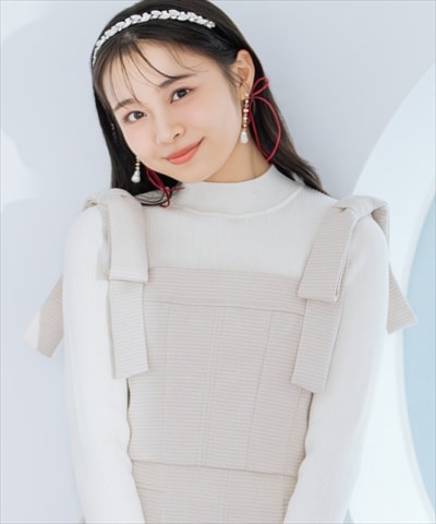 【LAME TWEED series】リボンショルダービスチェ