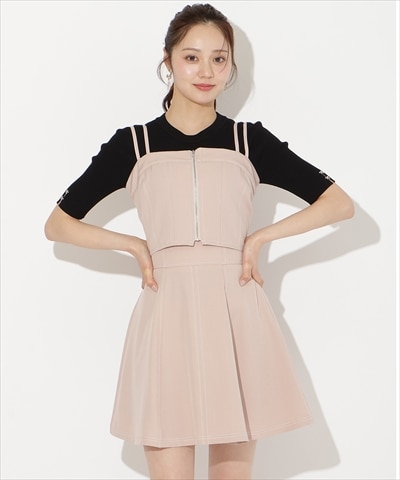 【3/19(thu)10時発売】フロントZIPデニムビスチェ