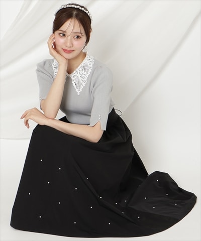 パールタックギャザースカート