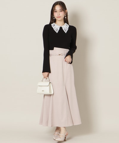 ビットベルト付きマーメイドスカート