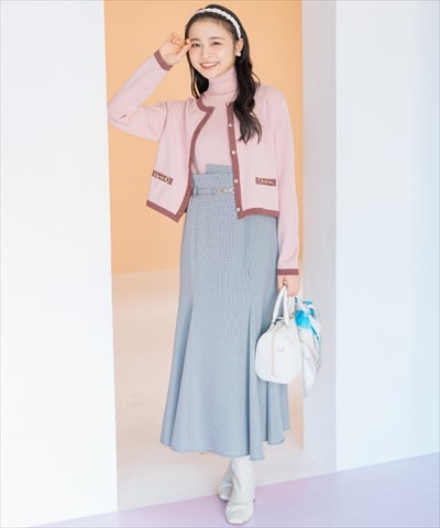 ビットベルト付きマーメイドスカート