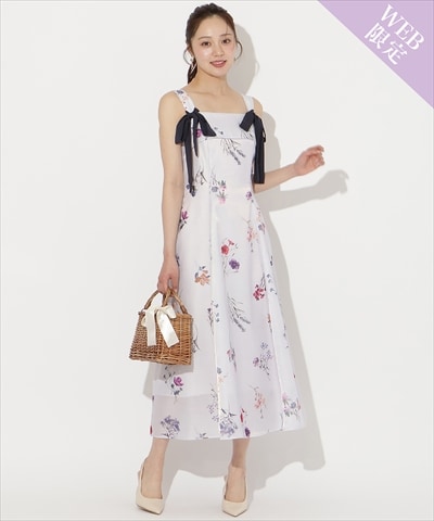 【3/12(thu)発売】ボタニカルフラワーシアーワンピース