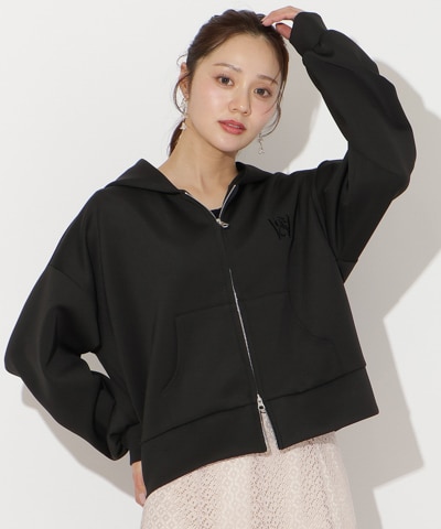 ダブルZIPオーバーサイズパーカー