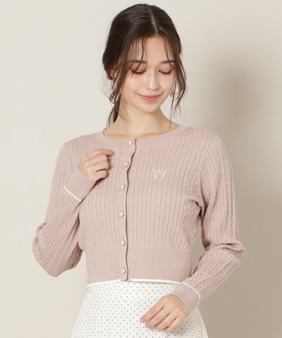 ミニケーブルコンパクトカーディガン