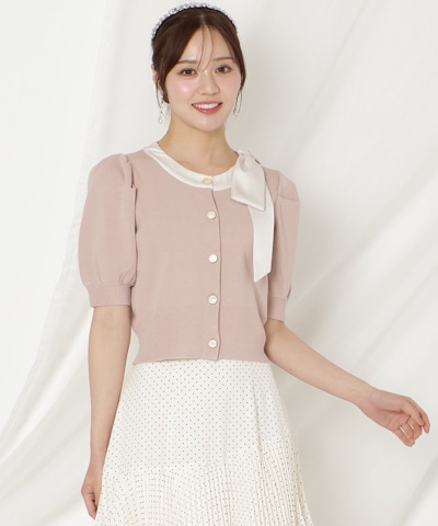 【2/27(fri)発売】リボンパフカーディガン
