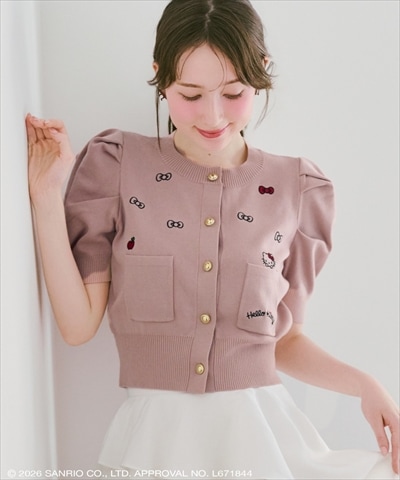 【7/16(thu)予約開始】WILLSELECTION×HELLO KITTY 刺繍ニットカーディガン