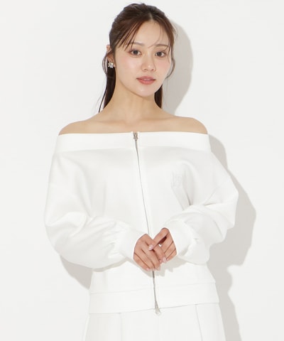 【3/12(thu)10時発売】ダブルZIPオフショルスウェットトップス