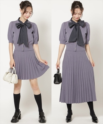 【Knit setup Series】プリーツニットスカート