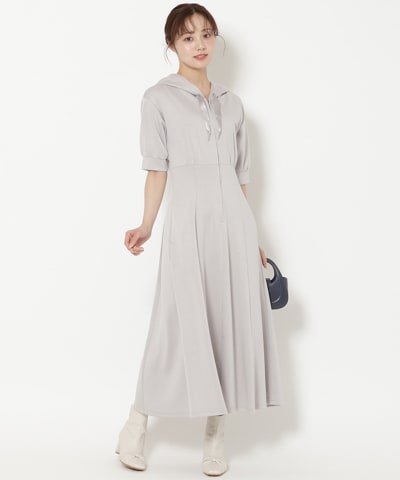 【8/7(fri)発売】フロントスリットパーカーワンピース