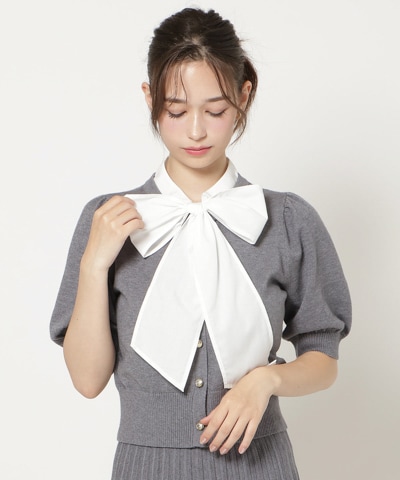 【Knit setup Series】リボンタイドッキングパフニット