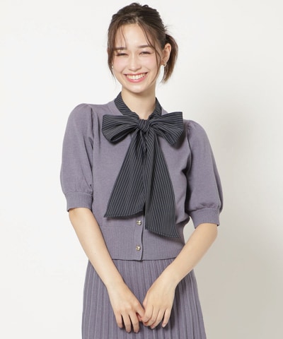 【Knit setup Series】リボンタイドッキングパフニット