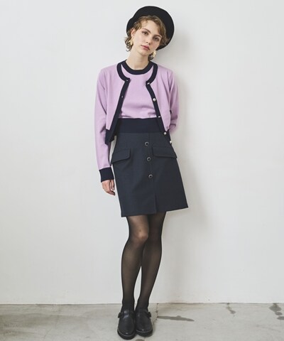 フラップミニスカート