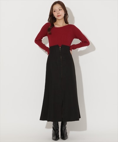 フロントZIPマーメイドスカート