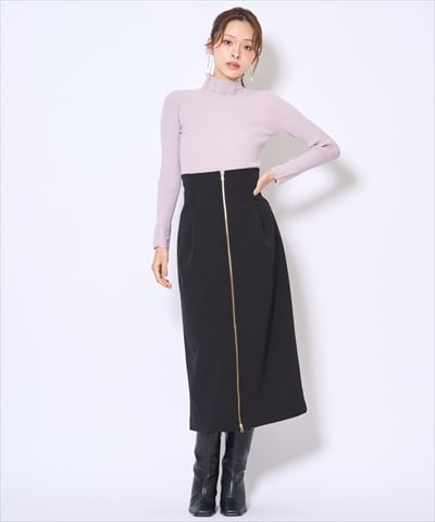 センターZIPスカート