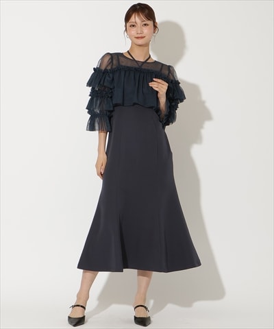 ティアードスリーブレイヤードドレス