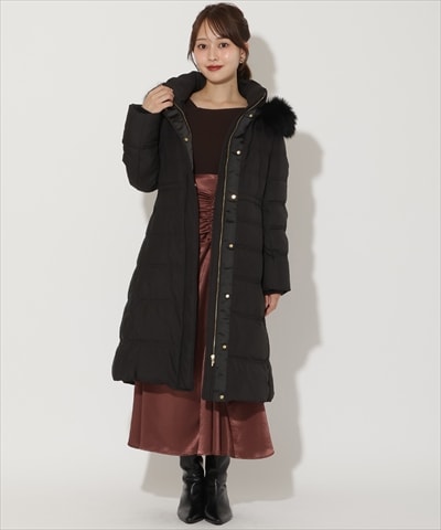 FOXファー付きミドルロングダウン