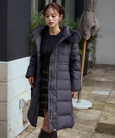 【限定値下げ】and couture ロングコート　S 新品未使用に近い 楽天市場】3XLまで 足元まであったか 40代 50代 キレイ色 ロング