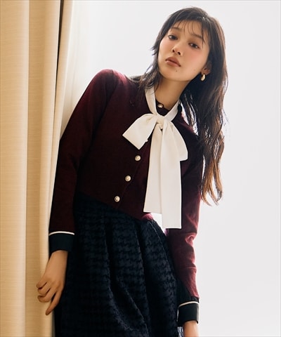 VALENTINO ROMAラベンダー アンサンブルカーディガン VALENTINO ROMAラベンダー アンサンブルカーディガン