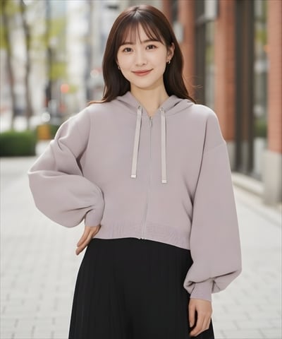 ニットパーカー