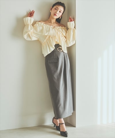 タックストレートスカート