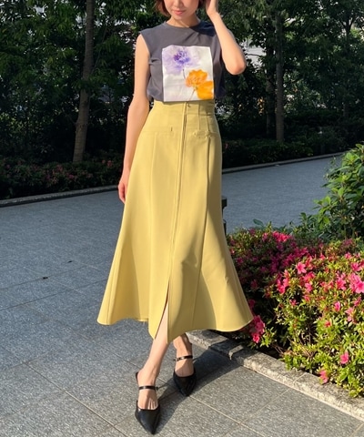 フロントZIPマーメイドスカート