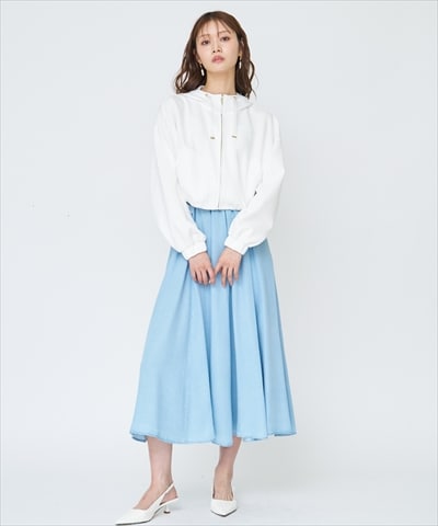 デニムライクロングスカート