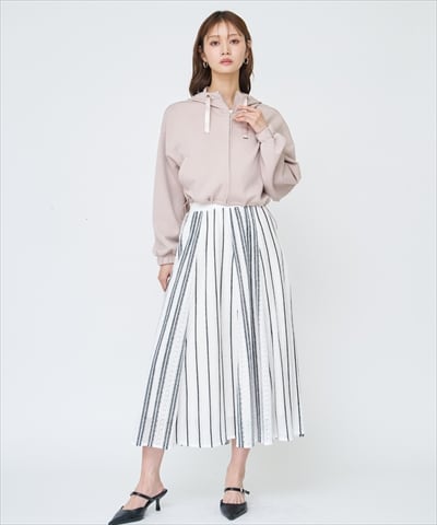 ラッセルストライプロングスカート