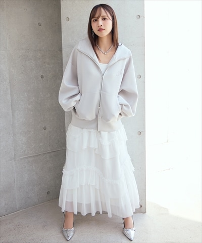 ティアードチュールスカート