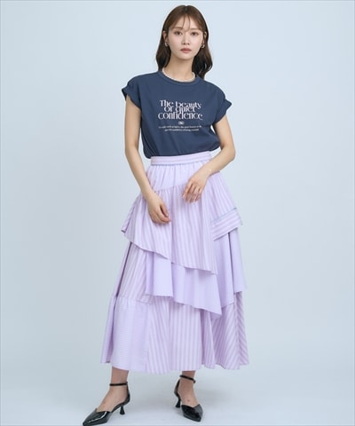 マルチストライプスカート