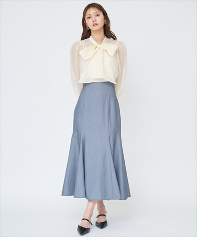 バックレースアップマーメイドスカート