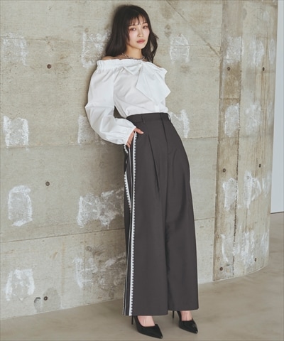 サイドレースラインパンツ