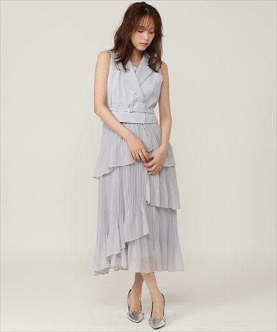 【5/14(木)一部店舗先行発売】ベストレイヤード消しプリーツワンピース