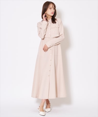 サファリシャツワンピース