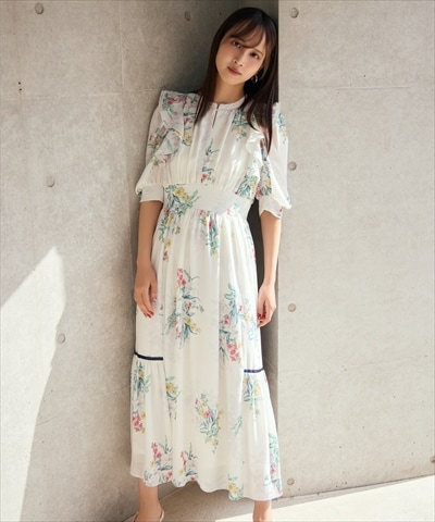 【先行予約受付中】シャドーフラワーブーケワンピース