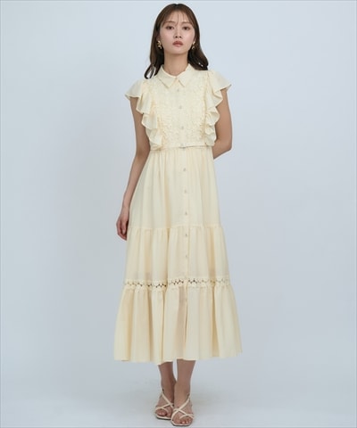 【先行予約受付中】レースフリルシャツワンピース