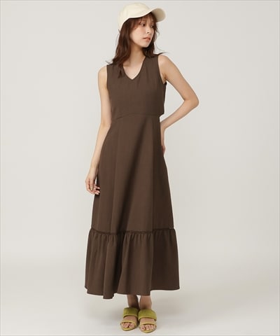 【6/11(木)発売商品】バックオープンデザインノースリーブフレアワンピース