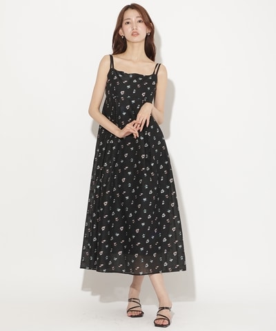 【8/7(金)20時発売】ジャガードタックフレアキャミワンピース