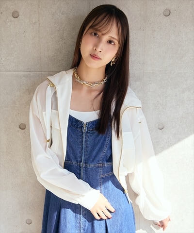 シアーフーディーブルゾン