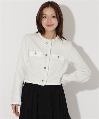 デニムコンビツイードジャケット