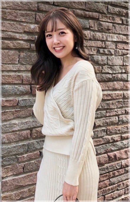 玉田理沙さんが着る シチュエーション別 Cache Coeur Knit Up