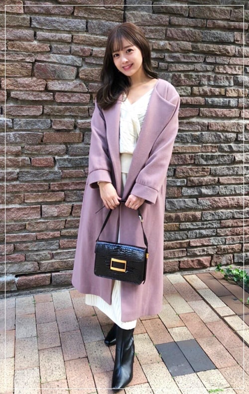 玉田理沙さんが着る シチュエーション別 Cache Coeur Knit Up