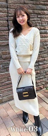 Swingle 玉田理沙さんが着る シチュエーション別 Cache Coeur Knit Up