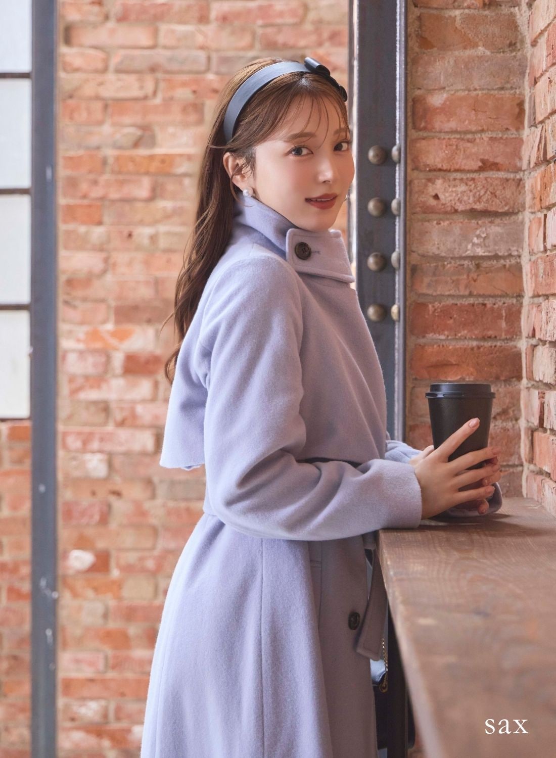 STAND NECK LONG WOOL COAT