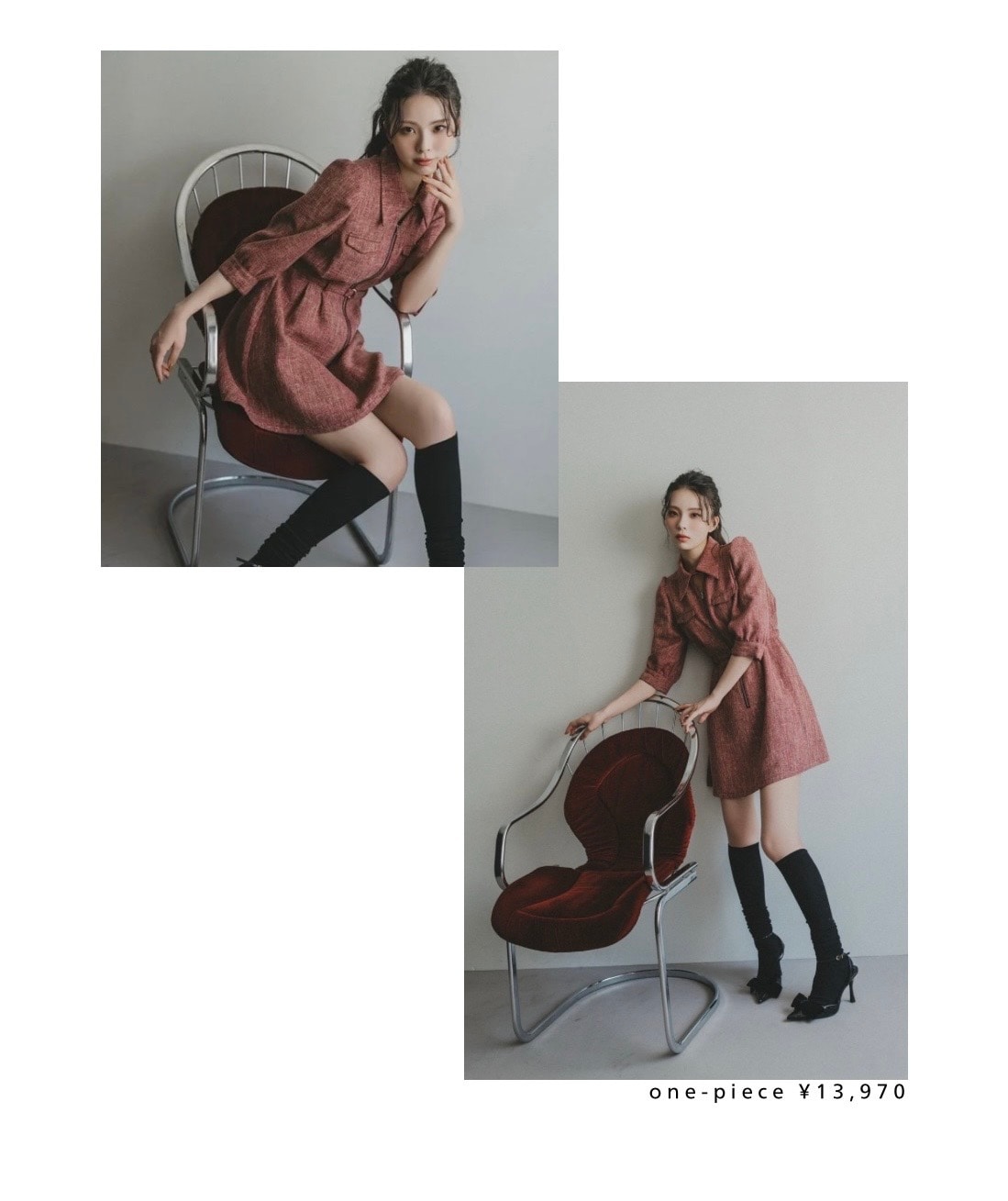 REDYAZEL 2025 ワンピース セットアップ レディース 秋服 冬服